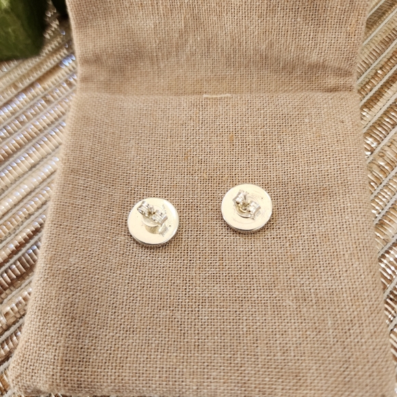 Gucci Sterling Silver Trademark Logo Engraved Earrings - Picture 3 of 9